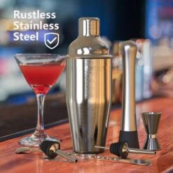 Flour Cocktailset - Luxe Cocktailshaker Set - 6-delig - RVS - Set Van Hoge Kwaliteit - 750ML -Kookgerei Koning Verkoop 1200x1200 5426