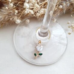 Herken Je Wijnglas - Glas Markers - Dreamy White - Wijnglasringen - Goud -Kookgerei Koning Verkoop 1200x1200 5430