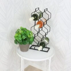 Orange85 Wijnrek - Metaal - Zwart - Voor 8 Flessen - Wijnfleshouder -Kookgerei Koning Verkoop 1200x1200 5437