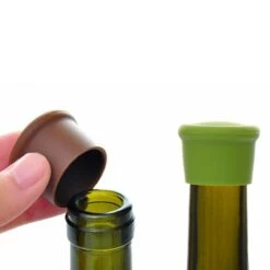 Merkloos Siliconen Wijnstoppers - Wijndoppen - 4 Kleuren - Set 4 Stuks - Herbruikbaar – Vacuum -Kookgerei Koning Verkoop 1200x1200 5460