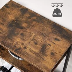 Wijnrek, Flessenrek, Voor 20 Flessen, Met Glashouder, Voor Kelder, Keuken, Eetkamer, Industriële Stijl, 50 X 32 X 100 Cm, Bruin-zwart -Kookgerei Koning Verkoop 1200x1200 5472