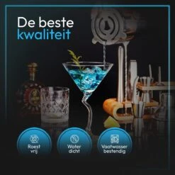 DoubleMM Cocktailset 18 Delig - Cocktail Shaker Set - Bartender - Inclusief Stamper, Rietjes, Stamper, Jigger En Herbruikbare Rvs Ijsblokjes - Plus Cocktail Recepten App 18 DoubleMM Cocktailset 18 Delig - Cocktail Shaker Set - Bartender - Inclusief Stamper, Rietjes, Stamper, Jigger En Herbruikbare Rvs Ijsblokjes - Plus Cocktail Recepten App -Kookgerei Koning Verkoop 1200x1200 5478