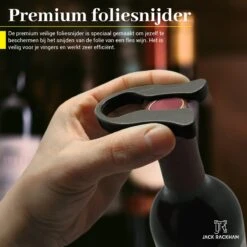 Wijnset - Wijn Accessoires - Geschenkset - Kurkentrekker - Druppelstopper - Wijnopener - Foliesnijder - Jack Rackham 16 Wijnset - Wijn Accessoires - Geschenkset - Kurkentrekker - Druppelstopper - Wijnopener - Foliesnijder - Jack Rackham -Kookgerei Koning Verkoop 1200x1200 5508