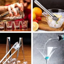 KitchenBrothers Cocktail Shaker Set - 13 Delig - Complete Set - Cadeauverpakking - 750 Ml - RVS -Kookgerei Koning Verkoop 1200x1200 5515