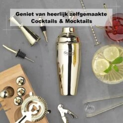 Cocktail Set - 20 Delig (750ml) - Cocktail Shaker Set - Incl. Nederlandstalig Recepten E-book – Valentijn - Luxe Cadeau Man Vrouw - Shaker Set – Goudkleurig – Qwality 15 Cocktail Set - 20 Delig (750ml) - Cocktail Shaker Set - Incl. Nederlandstalig Recepten E-book – Valentijn - Luxe Cadeau Man Vrouw - Shaker Set – Goudkleurig – Qwality -Kookgerei Koning Verkoop 1200x1200 5522