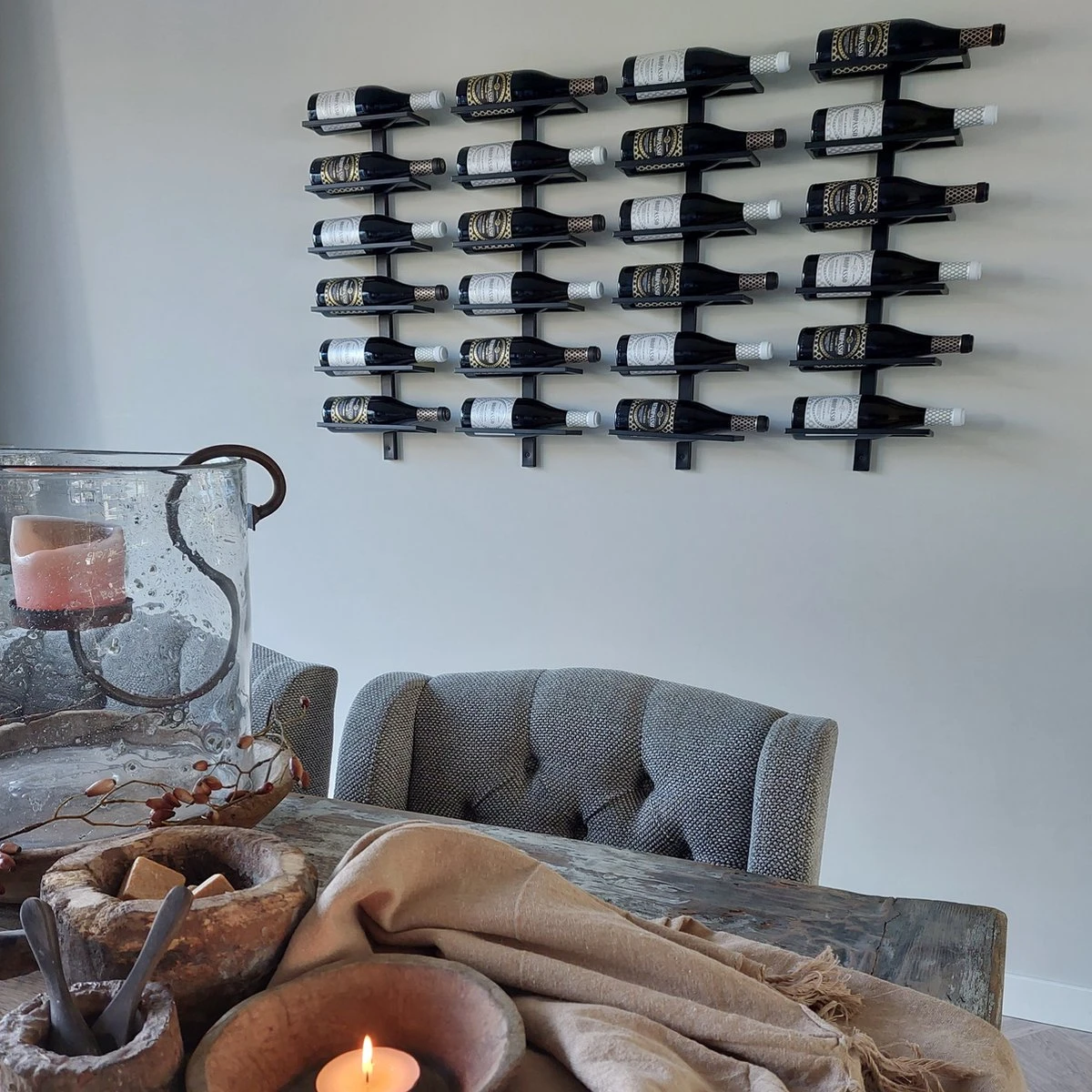 Copain De Vin™ The Wine Of Fame - Wijnrek - Wijnkunst - 6 Flessen - Zwart 3 Copain De Vin™ The Wine Of Fame - Wijnrek - Wijnkunst - 6 Flessen - Zwart - Afbeelding 3