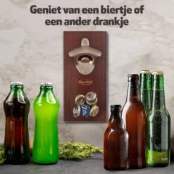 Sterke Magnetische Bieropener Muur - Luxe Flesopener – Cadeau Voor Hem Haar Man Vrouw – Valentijn - Hout - Qwality -Kookgerei Koning Verkoop 1200x1200 5571