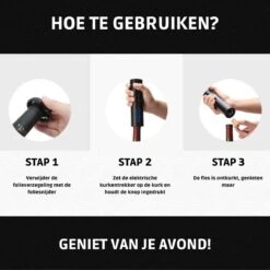 Merkloos Elektrische Kurkentrekker - Wijnopener - Luxe Set - Wijn Opener Accessoires - Kurkentrekker - Flessenopener - Wijnstopper - Foliesnijder - Complete Set 17 Merkloos Elektrische Kurkentrekker - Wijnopener - Luxe Set - Wijn Opener Accessoires - Kurkentrekker - Flessenopener - Wijnstopper - Foliesnijder - Complete Set -Kookgerei Koning Verkoop 1200x1200 5619