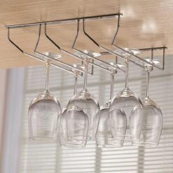 Merkloos Wijnglazen Houder - Zilver - 9 Glazen - Wijnglazenhouder - 3 Rijen - Wijnglazenhouder - Ophangrek Wijnglazen - Wijnrek - Ophangrek - Glazenrek - Wijn Glas Rek - Wijnglas Houder - Wijnglazenhouder - Wijnglazen Organizer - Glasophangrek - Wijnglas Rek -Kookgerei Koning Verkoop 1200x1200 5641