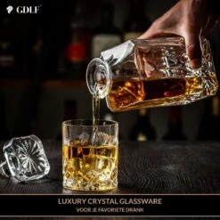 GDLF® Kristal Vintage Whiskey Karaf - Decanteer Karaf - Whiskey Set - Made In Europa - Peaky Blinders - Kristallen Karaf Voor Whiskey, Gin, Wodka, Likeur, Wijn & Rum - 800 ML - Kado Man - Cadeau Voor Man & Vrouw -Kookgerei Koning Verkoop 1200x1200 5722