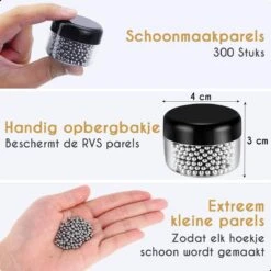 Whisiskey Karaf Schoonmaakparels – 300 Reinigingsparels - Karaffen, Glas Of Flessen Schoonmaken – RVS Balletjes -Kookgerei Koning Verkoop 1200x1200 5786