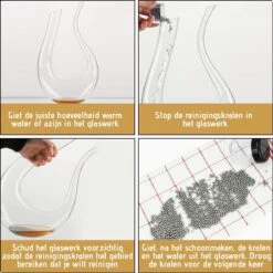 Whisiskey Karaf Schoonmaakparels – 300 Reinigingsparels - Karaffen, Glas Of Flessen Schoonmaken – RVS Balletjes -Kookgerei Koning Verkoop 1200x1200 5788