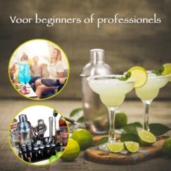 Merkloos Estrebo - Cocktail Set - Cocktail Shaker - Cocktailset - Giftset Vrouw - Cocktailset RVS - Bar Set - Cocktailsets - Limoenpers - Gift Set Man -Kookgerei Koning Verkoop 1200x1200 5866