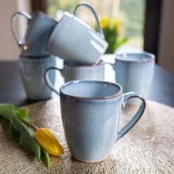 Koffiekopjes - Cappuccino Kop - Theemok - Koffiebeker - Blauw - 320ml - Set Van 6 9 Koffiekopjes - Cappuccino Kop - Theemok - Koffiebeker - Blauw - 320ml - Set Van 6 -Kookgerei Koning Verkoop 1200x1200 587