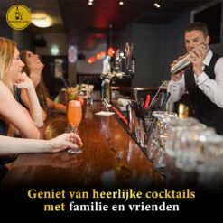 Bar Dedicated - Cocktailshaker Set 16 Delig - Cocktail Set Inclusief Nederlandstalig Receptenboek (750ml) -Kookgerei Koning Verkoop 1200x1200 5878