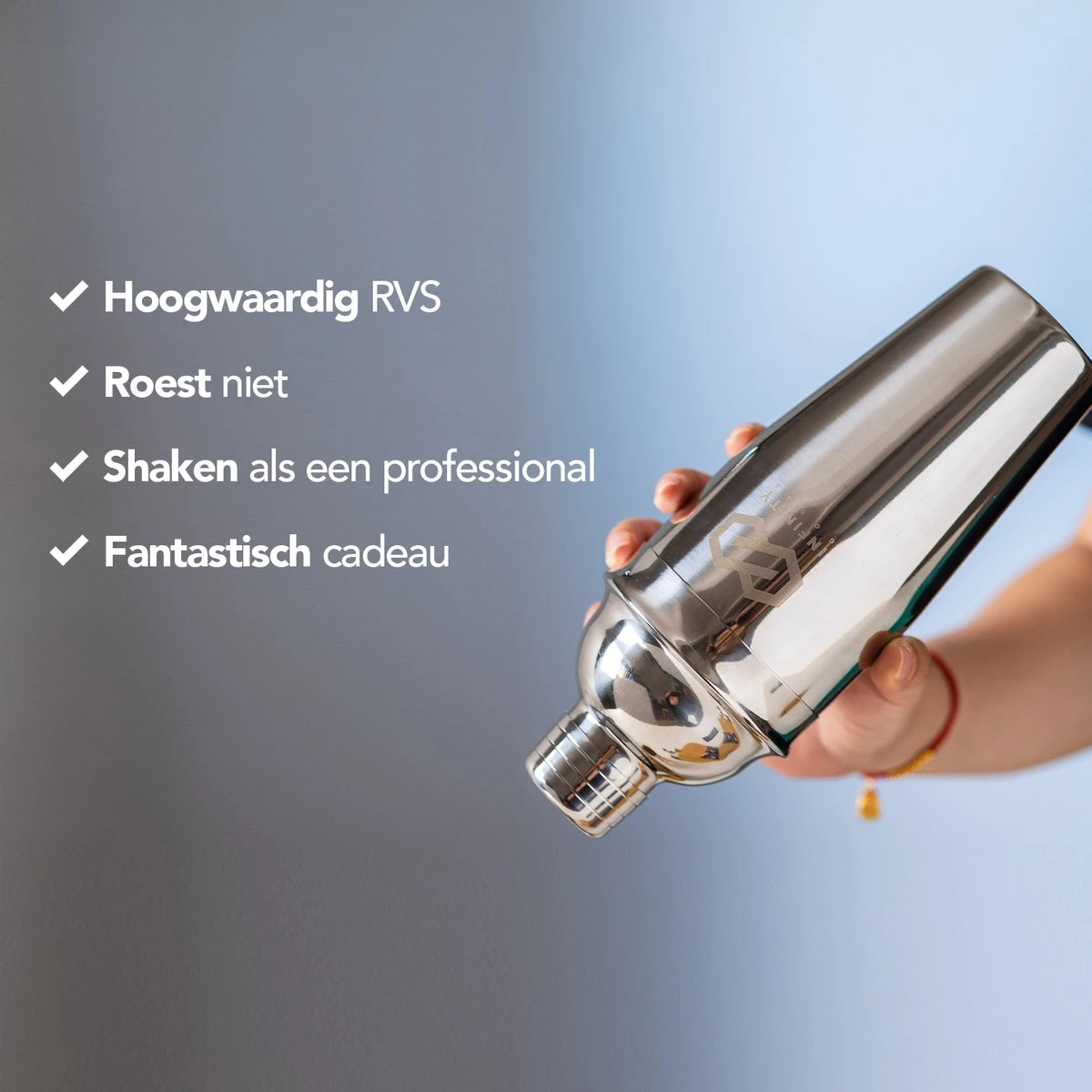 Infinity Goods Cocktailset - 15 Delige RVS Cocktail Shaker Set - Luxe Cadeauverpakking - Inclusief Recepten - RVS 3 Infinity Goods Cocktailset - 15 Delige RVS Cocktail Shaker Set - Luxe Cadeauverpakking - Inclusief Recepten - RVS - Afbeelding 3