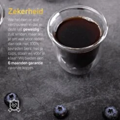 Dubbelwandige ESPRESSO Glazen Van Borosilicaat - Warme En Koude Dranken Kopjes - 70 ML - Set Van 4 -Kookgerei Koning Verkoop 1200x1200 590