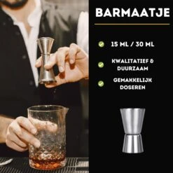 UNBOX Cocktail Set - Cocktail Shaker Set - Incl. Luxe Cadeauverpakking & Nederlandstalig Recepten E-Book -Kookgerei Koning Verkoop 1200x1200 5926