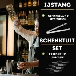 UNBOX Cocktail Set - Cocktail Shaker - Cocktail Shaker Set - Cocktailset Met Bamboe Standaard - Inclusief Nederlands Receptenboekje -Kookgerei Koning Verkoop 1200x1200 5931