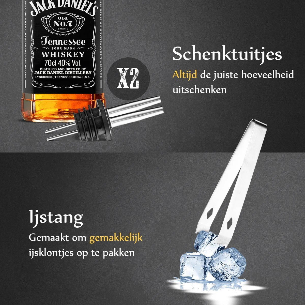 Mellian - Cocktail Set - 15-delige Cocktail Shaker Set - Inclusief Bamboe Standaard & Menukaart 2 Mellian - Cocktail Set - 15-delige Cocktail Shaker Set - Inclusief Bamboe Standaard & Menukaart - Afbeelding 2