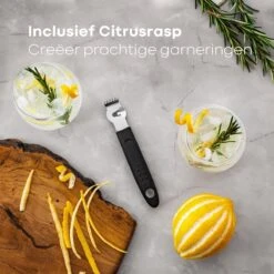 BarDeluxe® Cocktail Set - 12-Delig - Cocktailset - Cocktail Shaker Set - Inclusief Cocktail Shaker - Cocktail Recepten Boek - Cadeau Voor Man - Cadeau Voor Vrouw - Luxe Cadeauverpakking & Bewaarhoes - Cocktail Set Zilver -Kookgerei Koning Verkoop 1200x1200 5958