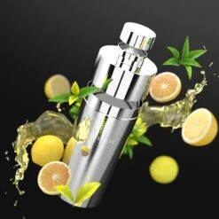 BarDeluxe® Cocktail Set - 12-Delig - Cocktailset - Cocktail Shaker Set - Inclusief Cocktail Shaker - Cocktail Recepten Boek - Cadeau Voor Man - Cadeau Voor Vrouw - Luxe Cadeauverpakking & Bewaarhoes - Cocktail Set Zilver -Kookgerei Koning Verkoop 1200x1200 5961