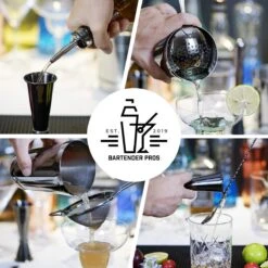Cocktail Set Bartender Pros™ - Cocktail Shaker - 11-Delige Cocktailset - Boston Shaker - Cocktailshaker - Zwart - RVS -Kookgerei Koning Verkoop 1200x1200 5974