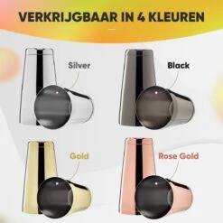 Cocktail Set Bartender Pros™ - Cocktail Shaker - 11-Delige Cocktailset - Boston Shaker - Cocktailshaker - Zwart - RVS -Kookgerei Koning Verkoop 1200x1200 5976