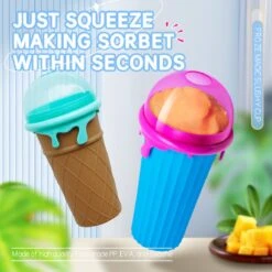 Frozen Magic Slushy Maker - Slush Puppy Maker - IJscrusher - Slush Puppy Beker - Slushy Puppy Maker - Slush Puppy Machine - Slush Maker - Slushy Cup - Tiktok - Bruin -Kookgerei Koning Verkoop 1200x1200 6
