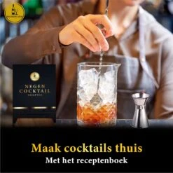 Bar Dedicated - Cocktail Shaker Set 23 Delig - Cocktail Shaker - 750 ML - Inclusief Nederlandstalige Cocktail Boek - Stamper - Maatbeker - Pasen -Kookgerei Koning Verkoop 1200x1200 6006