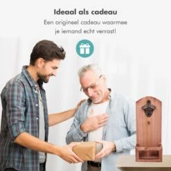 Bieropener En Flesopener Muur Met Opvangbak - Flessenopener - Wand - Hout - Opener Bier - Voor Binnen En Buiten -Kookgerei Koning Verkoop 1200x1200 6039