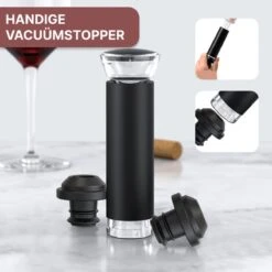 Vinoh Elektrische Kurkentrekker - Wijnopener - Wijn Opener Set Met Kurkentrekker - Wijnstopper - Foliesnijder - Schenktuit - Inclusief AA Batterijen -Kookgerei Koning Verkoop 1200x1200 6060