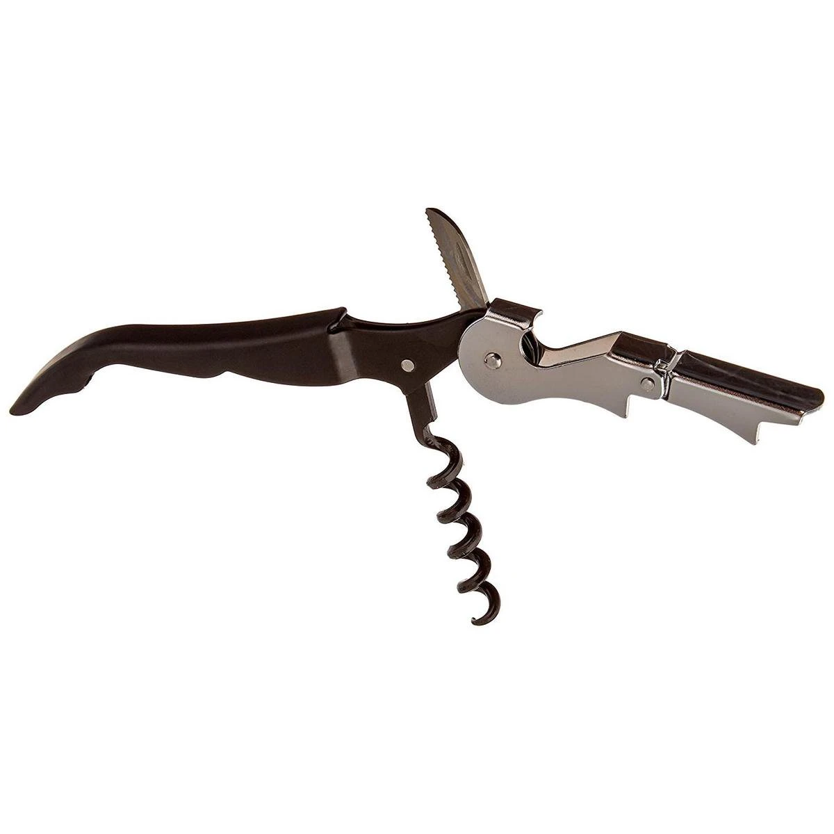 Merkloos Premium Kurkentrekker / Kelnersmes Van RVS En Kunststof - Zwart | Wijnopener | Wijn Opener | Kelners Mes | Flesopener | Bier Opener | Kelnermessen | Kurkentrekkers 1 Merkloos Premium Kurkentrekker / Kelnersmes Van RVS En Kunststof - Zwart | Wijnopener | Wijn Opener | Kelners Mes | Flesopener | Bier Opener | Kelnermessen | Kurkentrekkers