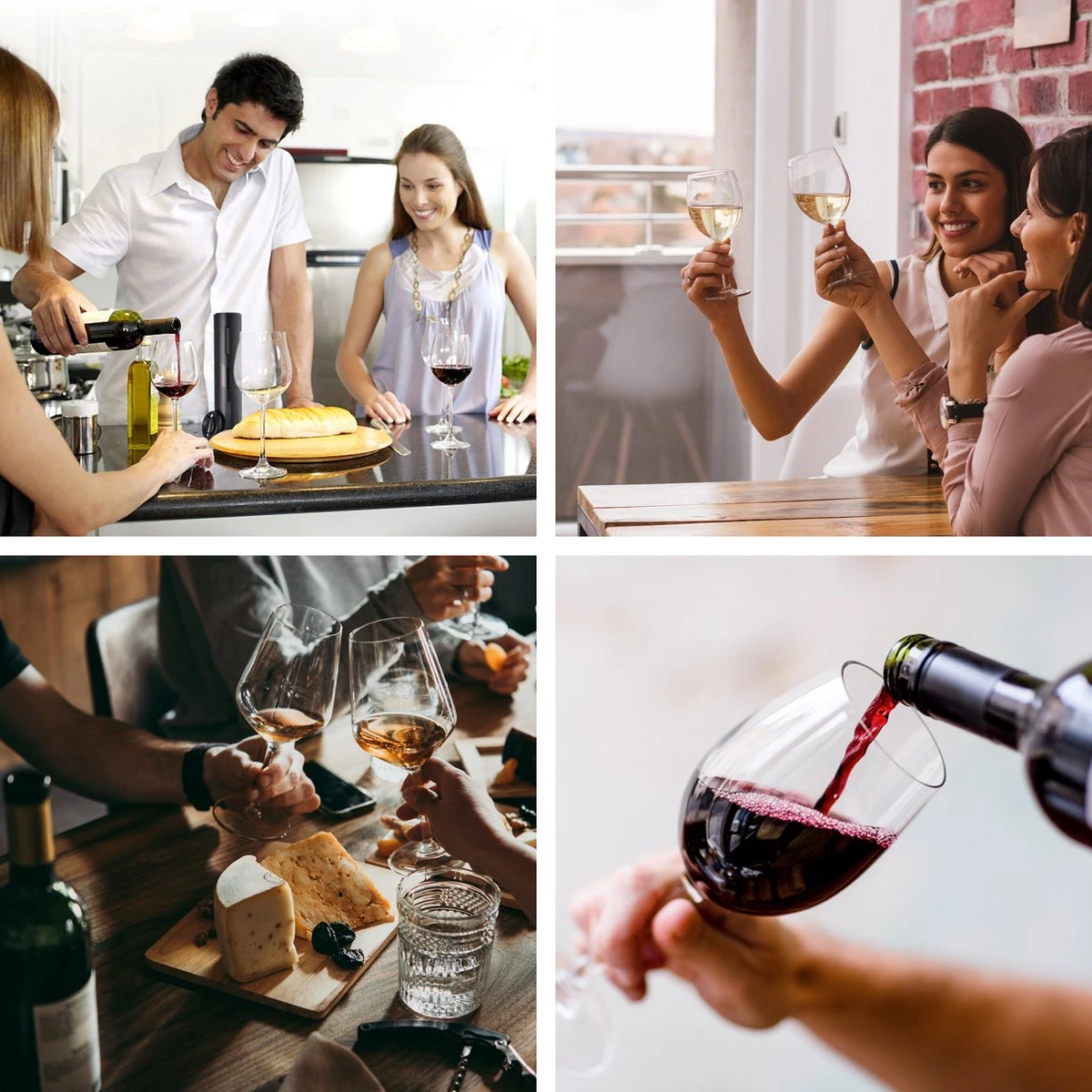 Vivid Green Elektrische Kurkentrekker - Wijnopener - Wijn Opener Accessoires - Elektrisch - Set - Deluxe - Zwart 6 Vivid Green Elektrische Kurkentrekker - Wijnopener - Wijn Opener Accessoires - Elektrisch - Set - Deluxe - Zwart - Afbeelding 6