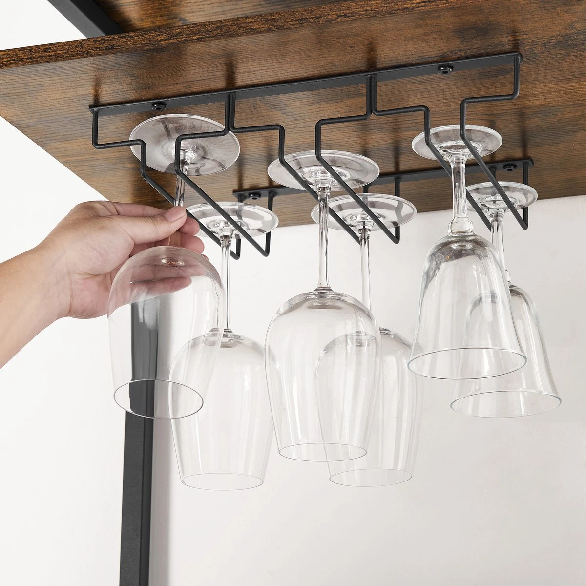 IN.HOMEXL - Sheaf - Wijnrek Voor 20 Flessen - Industrieel - Wijnrek Metaal - Bruin / Zwart - Flessenrek - 52 X 40 X 113 Cm 9 IN.HOMEXL - Sheaf - Wijnrek Voor 20 Flessen - Industrieel - Wijnrek Metaal - Bruin / Zwart - Flessenrek - 52 X 40 X 113 Cm - Afbeelding 9