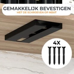 Keufens Wijnglazenhouder Matzwart | Voor 6 Wijnglazen | Wijnrek Hangend | Glazenrek | Wijnglazenrek | Glasophangrek | Wijnglasrek | Ophangrek Glazen | Bar Accessoires 12 Keufens Wijnglazenhouder Matzwart | Voor 6 Wijnglazen | Wijnrek Hangend | Glazenrek | Wijnglazenrek | Glasophangrek | Wijnglasrek | Ophangrek Glazen | Bar Accessoires -Kookgerei Koning Verkoop 1200x1200 6133