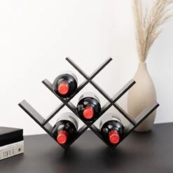 Navaris Bamboe Wijnrek 8 Sleuven - Houten Wijnstandaard Voor Het Organiseren En Bewaren Van Flessen - Zwart 9 Navaris Bamboe Wijnrek 8 Sleuven - Houten Wijnstandaard Voor Het Organiseren En Bewaren Van Flessen - Zwart -Kookgerei Koning Verkoop 1200x1200 6140