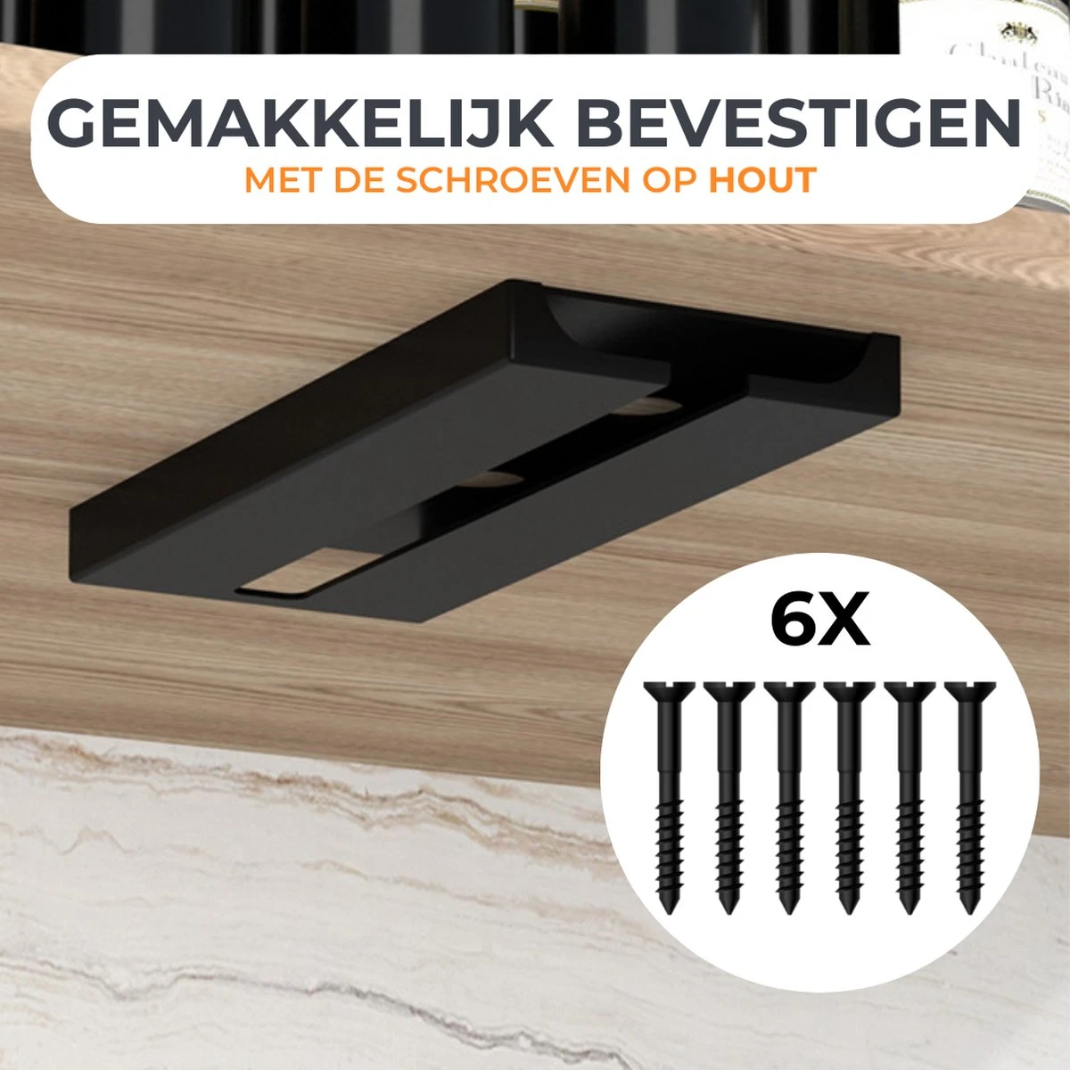Keufens Wijnglazenhouder Matzwart | Voor 9 Wijnglazen | Wijnrek Hangend | Glazenrek | Wijnglazenrek | Glasophangrek | Wijnglasrek | Ophangrek Glazen | Bar Accessoires 5 Keufens Wijnglazenhouder Matzwart | Voor 9 Wijnglazen | Wijnrek Hangend | Glazenrek | Wijnglazenrek | Glasophangrek | Wijnglasrek | Ophangrek Glazen | Bar Accessoires - Afbeelding 5