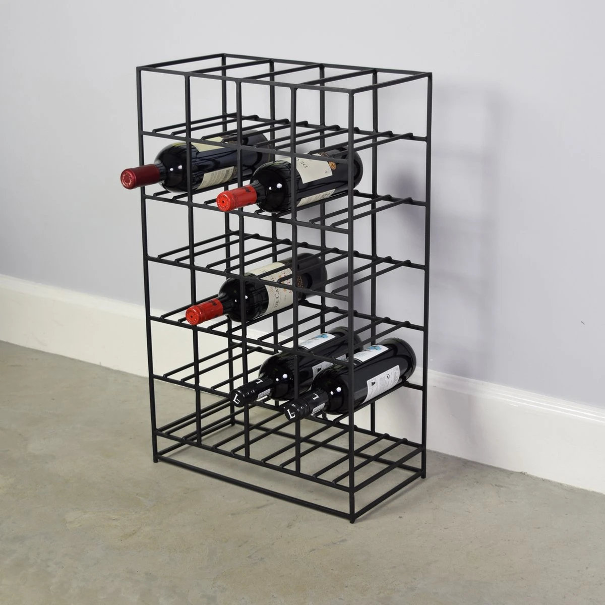 LOFT42 - Pinot Metalen Wijnrek Zwart - 24 Flessen - 20x60x41 6 LOFT42 - Pinot Metalen Wijnrek Zwart - 24 Flessen - 20x60x41 - Afbeelding 6