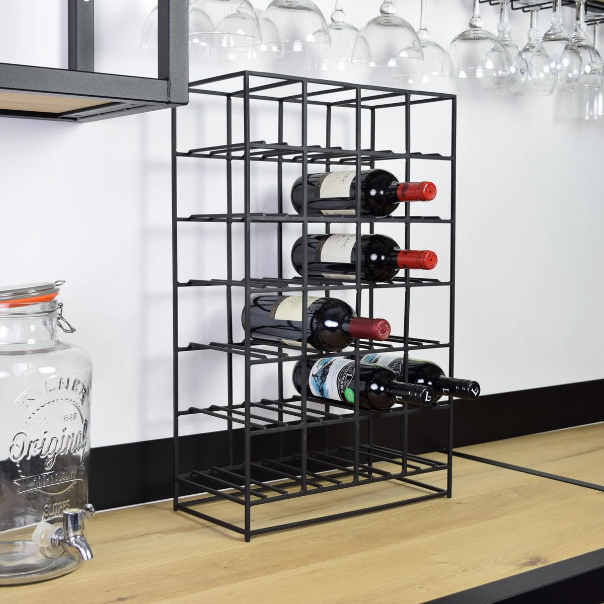 LOFT42 - Pinot Metalen Wijnrek Zwart - 24 Flessen - 20x60x41 7 LOFT42 - Pinot Metalen Wijnrek Zwart - 24 Flessen - 20x60x41 - Afbeelding 7