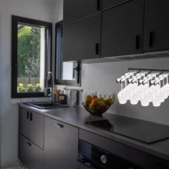 Wijnglazenhouder Voor Aan De Muur | Wijnglazen Rek | 16 Glazen | Ophangrek Wijnglazen | Ophangrek Glazen | Ophangrek | Wijnglas Rek | Wijnglas Houder | Zwart -Kookgerei Koning Verkoop 1200x1200 6203