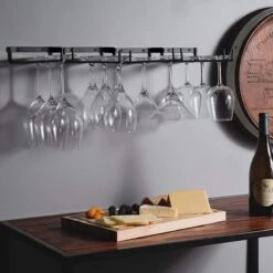 Wijnglazenhouder Voor Aan De Muur | Wijnglazen Rek | 16 Glazen | Ophangrek Wijnglazen | Ophangrek Glazen | Ophangrek | Wijnglas Rek | Wijnglas Houder | Zwart -Kookgerei Koning Verkoop 1200x1200 6204