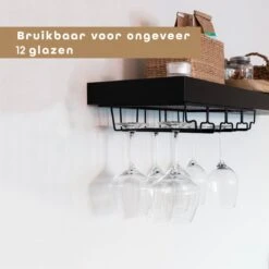 BAULK® - Wijnglazenhouder - Wijnglazenrek - Wijnglazen Rek - Glazenrek - Hangend - Tot 12 Glazen - 2 Gratis Wijnstoppen - 4 Rijen - Zwart 19 BAULK® - Wijnglazenhouder - Wijnglazenrek - Wijnglazen Rek - Glazenrek - Hangend - Tot 12 Glazen - 2 Gratis Wijnstoppen - 4 Rijen - Zwart -Kookgerei Koning Verkoop 1200x1200 6212