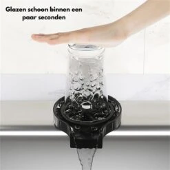 Merkloos Glazenspoeler - Glazenwasser Compleet - Gootsteen Organizer Professioneel - Zwart -Kookgerei Koning Verkoop 1200x1200 6260