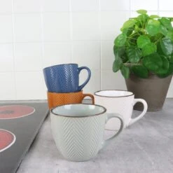 OTIX Koffiekopjes - Met Oor - Set Van 4 - Verschillende Kleuren - Aardewerk - 250 Ml 12 OTIX Koffiekopjes - Met Oor - Set Van 4 - Verschillende Kleuren - Aardewerk - 250 Ml -Kookgerei Koning Verkoop 1200x1200 630