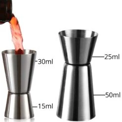 Merkloos Luxe Barmaatjes Set 15/30ml En 25/50 Ml - Bwa Commerce - Jigger - Barmaatje - Maatbeker Cocktail - Drankmaatje - Cocktail Maatbeker - Maatschenker - Cocktailmaatje - Jigger Maatbekertje - Drank Maatbeker - Bar Butler -Kookgerei Koning Verkoop 1200x1200 6342
