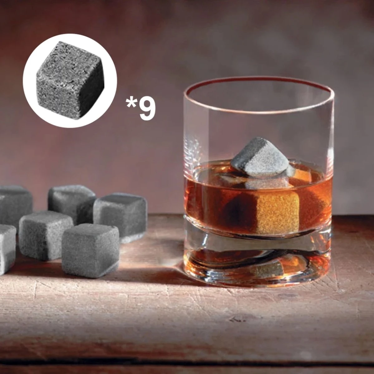 9 Stuks Whisky Stenen Inclusief Opberghoes - Herbruikbare Ijsblokjes - Natuursteen - Koelsteen- Whiskey Stones - Ice Cubes - Cool Stones 5 9 Stuks Whisky Stenen Inclusief Opberghoes - Herbruikbare Ijsblokjes - Natuursteen - Koelsteen- Whiskey Stones - Ice Cubes - Cool Stones - Afbeelding 5