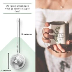 Theezeef Met Handvat Inclusief Lekplaatje - Set Van 2 Stuks - Thee Ei Voor Losse Thee - Theefilter Voor Losse Thee - Thee Infuser -Kookgerei Koning Verkoop 1200x1200 6467