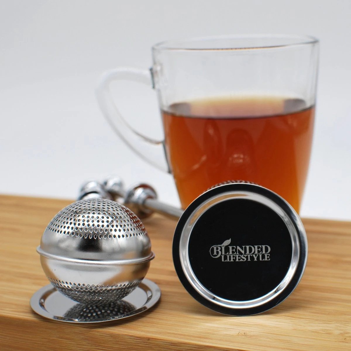 Blended Lifestyle® Theezeef Met Veer - Set Van 2 - Inclusief Lekplaatjes - Geschikt Voor Losse Kruiden 6 Blended Lifestyle® Theezeef Met Veer - Set Van 2 - Inclusief Lekplaatjes - Geschikt Voor Losse Kruiden - Afbeelding 6