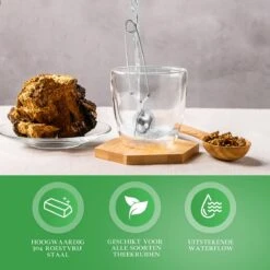 Theezeef Met Handvat Inclusief Lekplaatje - Set Van 3 Stuks - Thee Ei Voor Losse Thee - Theefilter Voor Losse Thee - Thee Infuser -Kookgerei Koning Verkoop 1200x1200 6564